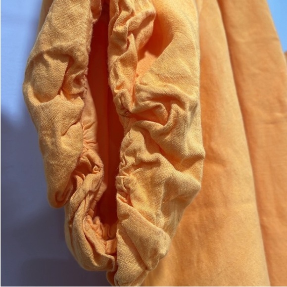 Anthropologie One-Shoulder Linen Blend Mango Mini Dress, Size XL, NWT - Picture 6 of 13